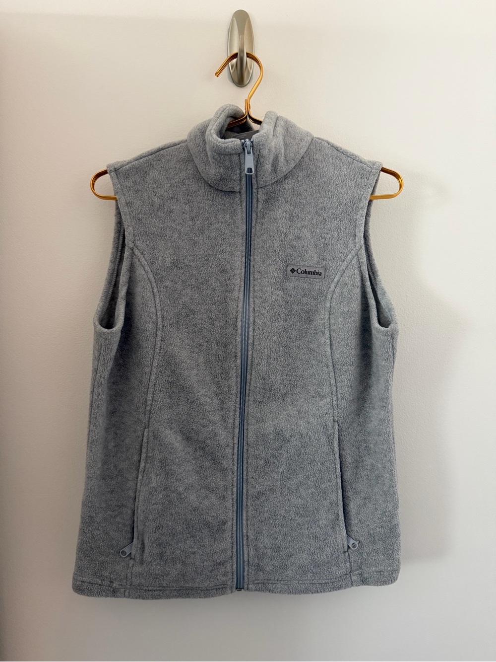 Columbia Women's Gray Full-Zip Fleece Vest